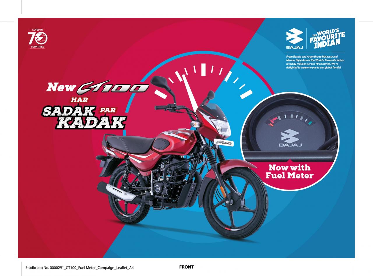 Bajaj auto ct 100 deals